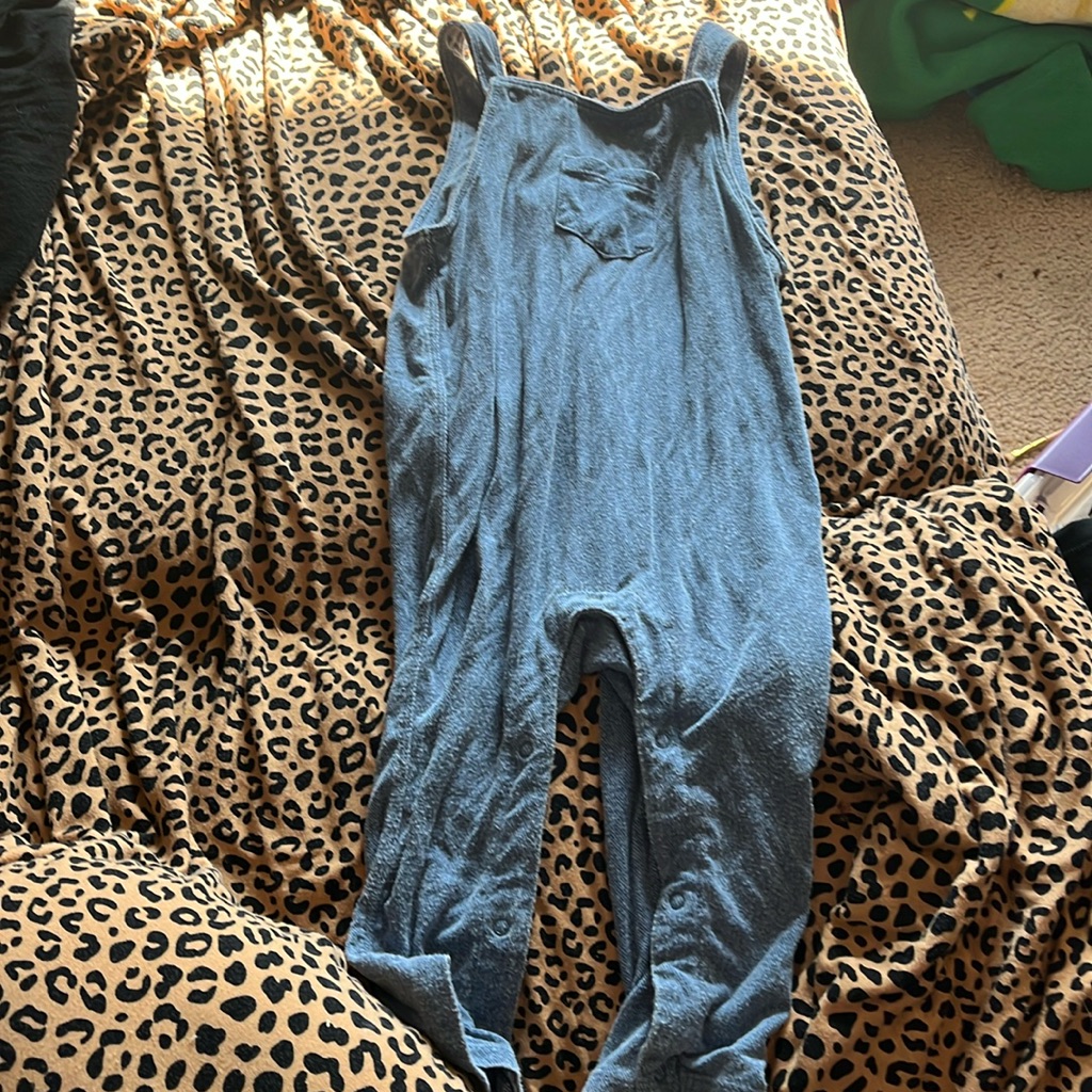 B34 Angel Dear Bamboo Overalls Faux Denim Look Play Condition